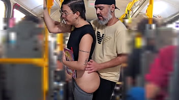 Naughty Coed Takes A Public Load On The City Bus