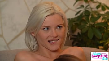 Hot Stepsister Zazie’s Threesome Treat: Sharing Stepbrother’s Load With Girlfriend Olivia