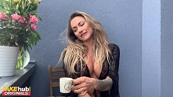 Sizzling Blonde Michaela Isizzu Pleasures Herself On The Balcony For All To See
