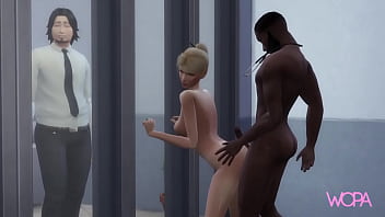 A Lusty Physician Takes The Hotwife Hard While Her Cuckold Donkey Watches, Begging For More.