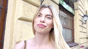 German Scout – First Anal Fuck For Slim Student Melina In A Real Street Casting