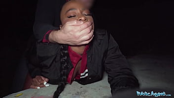 Sultry French Ebony Babe Gets Pounded Hard By Public Agent