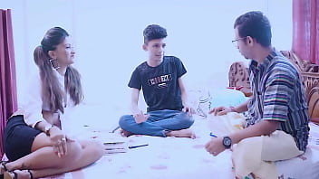 Fresh 18-year-old Indian Amateur Gets Filthy With Her College Teacher And Stepbrother