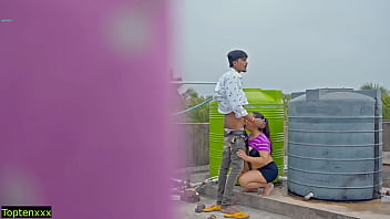 Unprotected Rooftop Fucking, Don’t Fill My Pussy With Your Cum