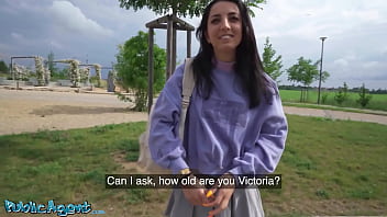 Slim Italian College Babe Flashes Her Perky Tits And Tight Little Ass For Fast Cash In Public