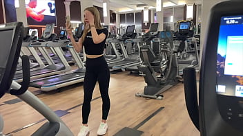 Sweaty Gym Goddess Can’t Resist My Raw Bathroom Lust