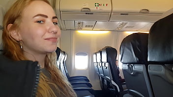 Mile-high Handjob And Blowjob On A Crowded Flight