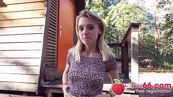 Innocent Lily Ray Gets Railed Hard Behind The Shed And Gulps Down Every Last Drop!