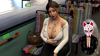 Massive Melons On The Morning Commute